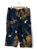 Swan & Gold print shorts